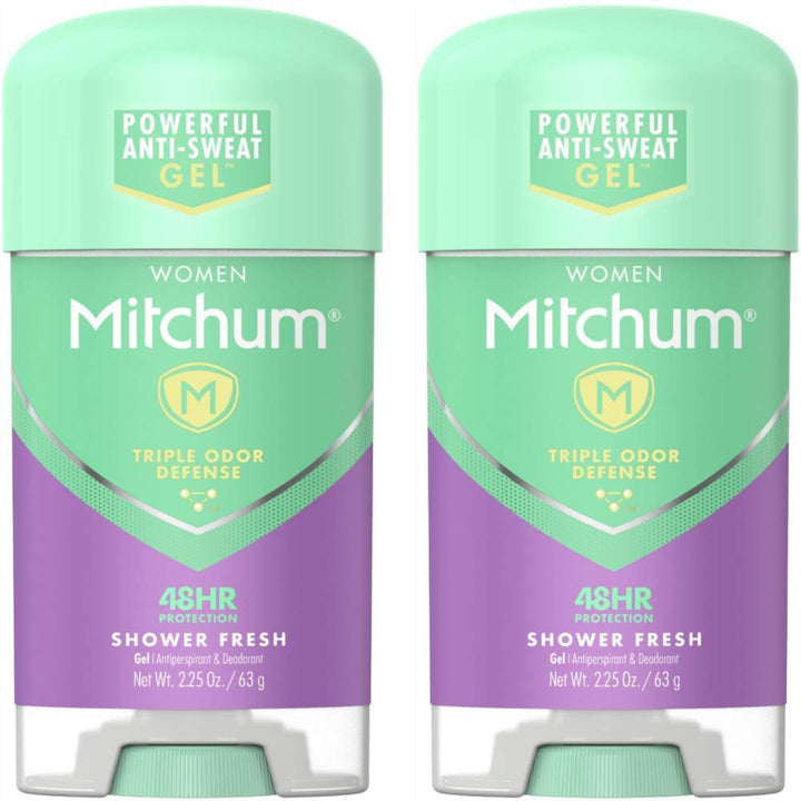 Advanced Women Gel Anti-Perspirant & Deodorant, Shower Fresh 2.25 Ounces each (Value Pack of 2)
