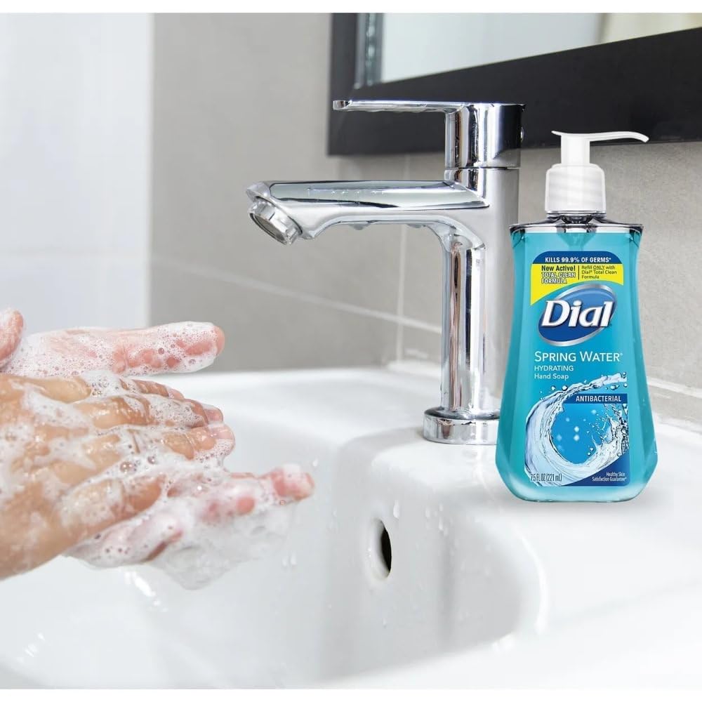 Antibacterial Liquid Hand Soap with Moisturizer, Spring Water, 7.5 Ounce