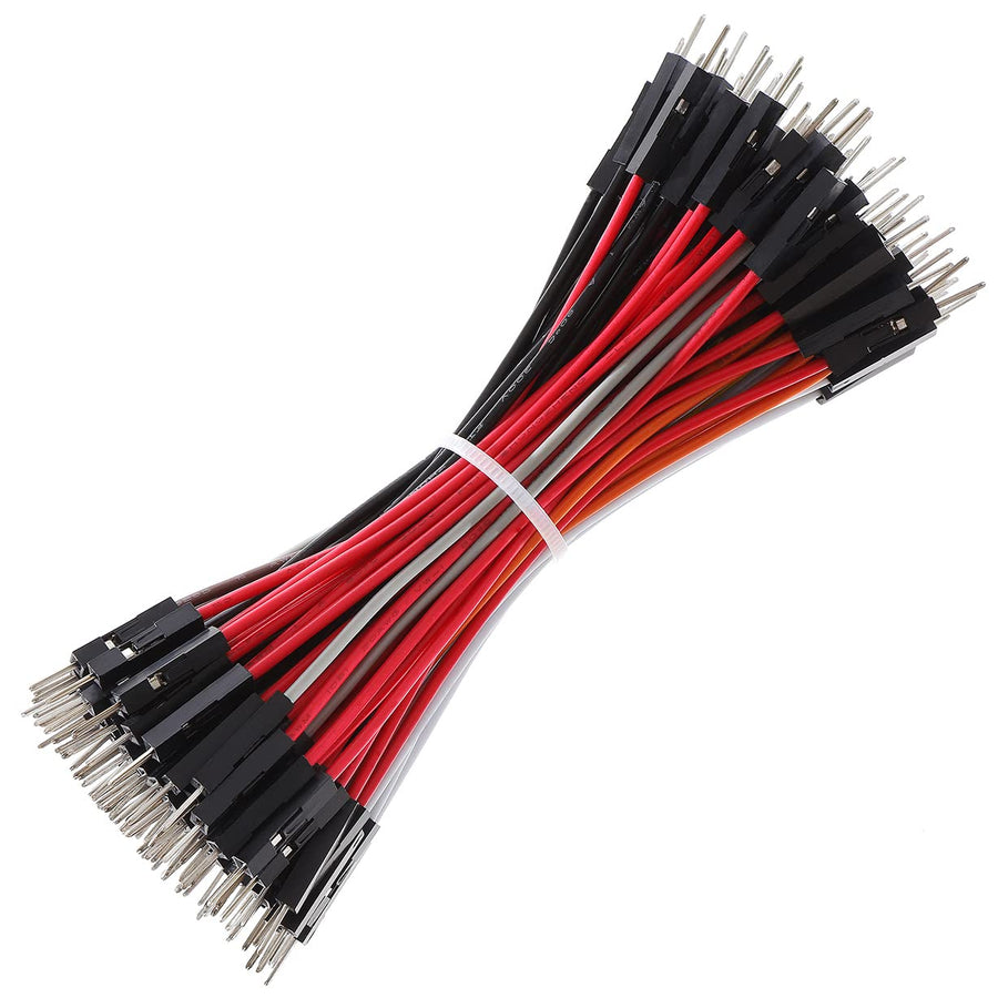 Breadboard Jumper Wires 20AWG, Exclusives 10CM Male to Male Jumper Cable Wires M/M 4'' 10 Colors Pack of 120 Square Head 0.1'' (4'', M/M)