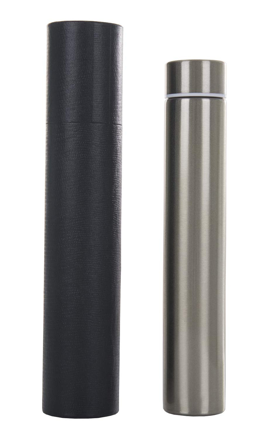 Slim Thin Stainless Steel Vacuum Insulated Thermos Water Bottle Leak Proof Eco-Friendly Travel Thermos Cup Sports Drink Bottle 8.8OZ Rose Red