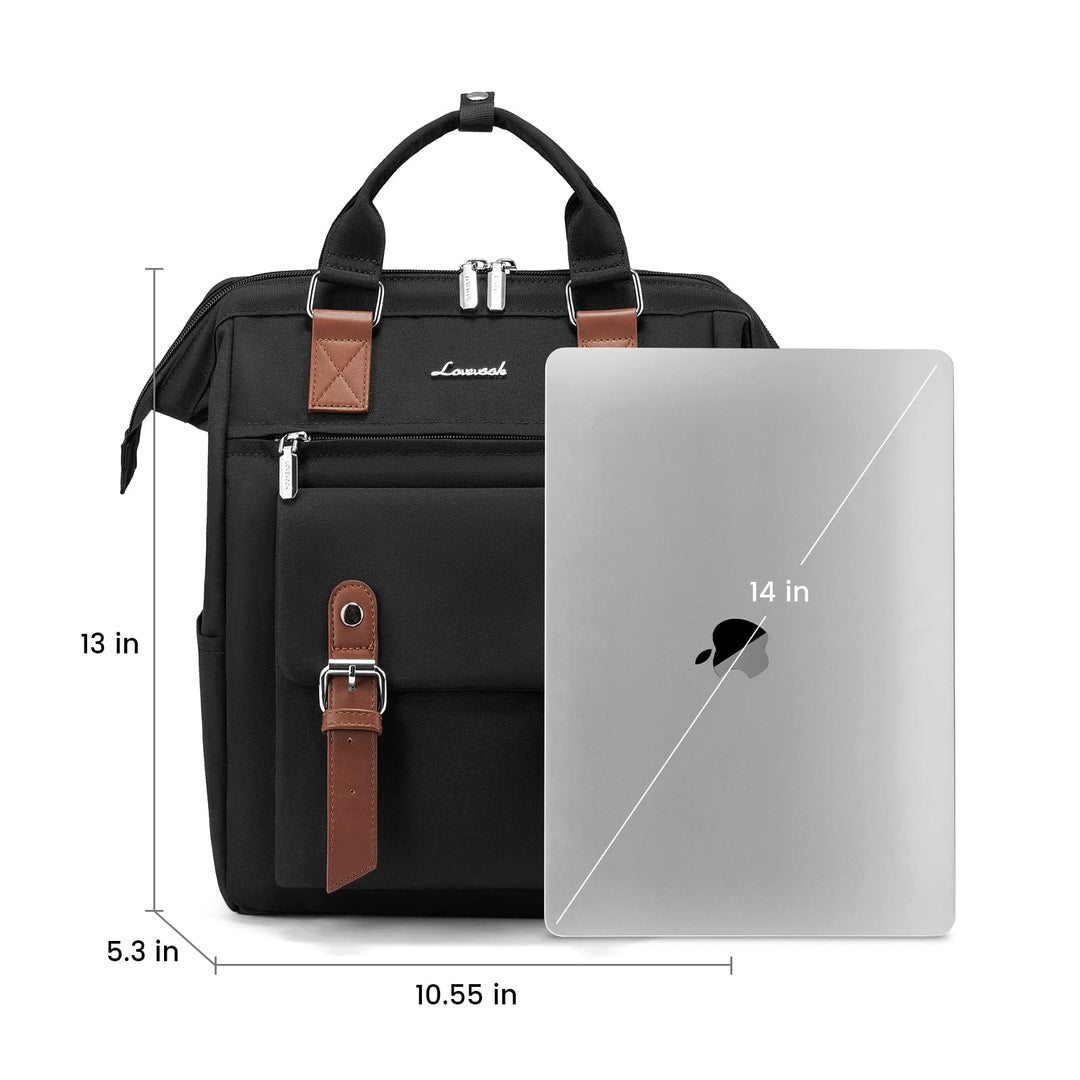 Mini Backpack for Women, Small Backpack Purse Cute Daypacks Stylish Bags for Shopping, Work, Dating, Black-Brown