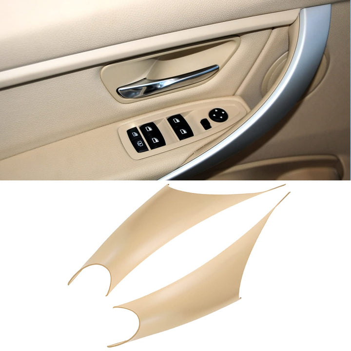 Compatible with BMW 3 Series F30 Door Handle Covers 4 Series, 2 Pcs Door Handle Wraps Fit BMW 325i 328i 330i 335i F30/F31 2012-2018 and BMW 428i Door Handle 435i F32/F36 2014-2017 (Beige)