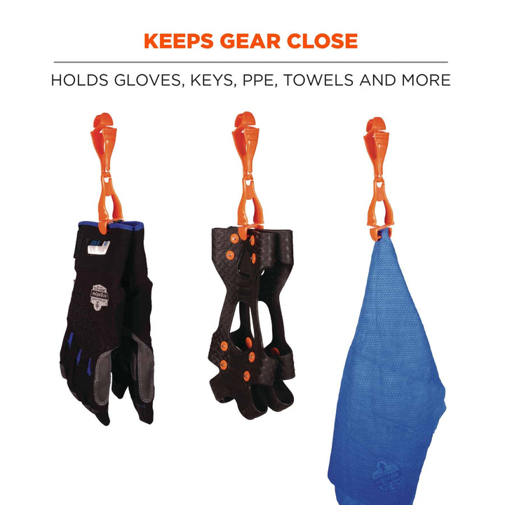 Glove Grabbers Each Security Clip, Orange, Each US, 1 Count (Pack of 1)