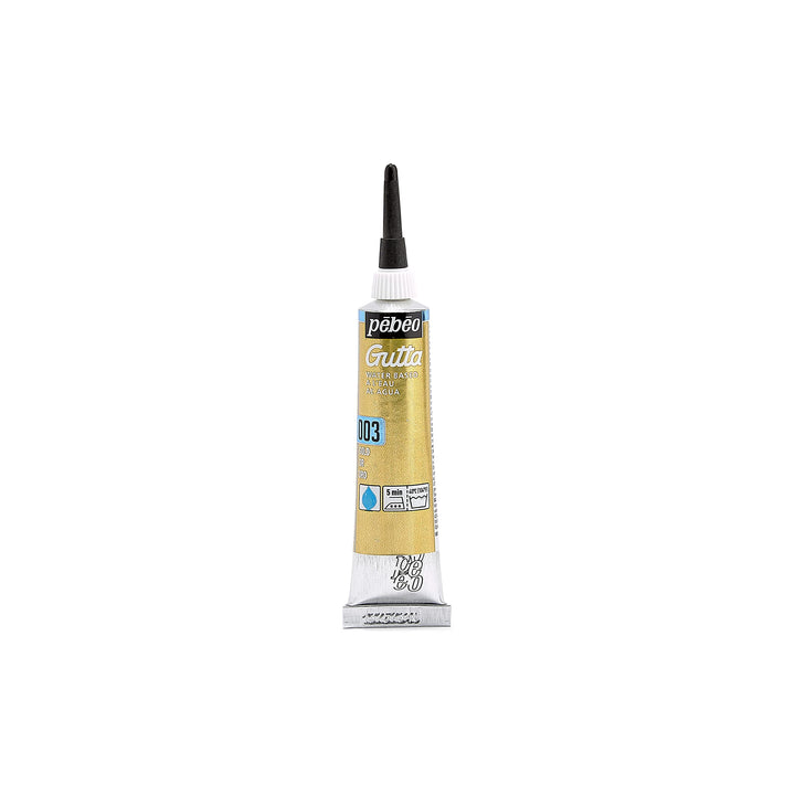 Pebeo Setasilk Silk Painting Water Based Gutta 20-Milliliter Tube, Gold, 0.67 Fl Oz (Pack of 1)