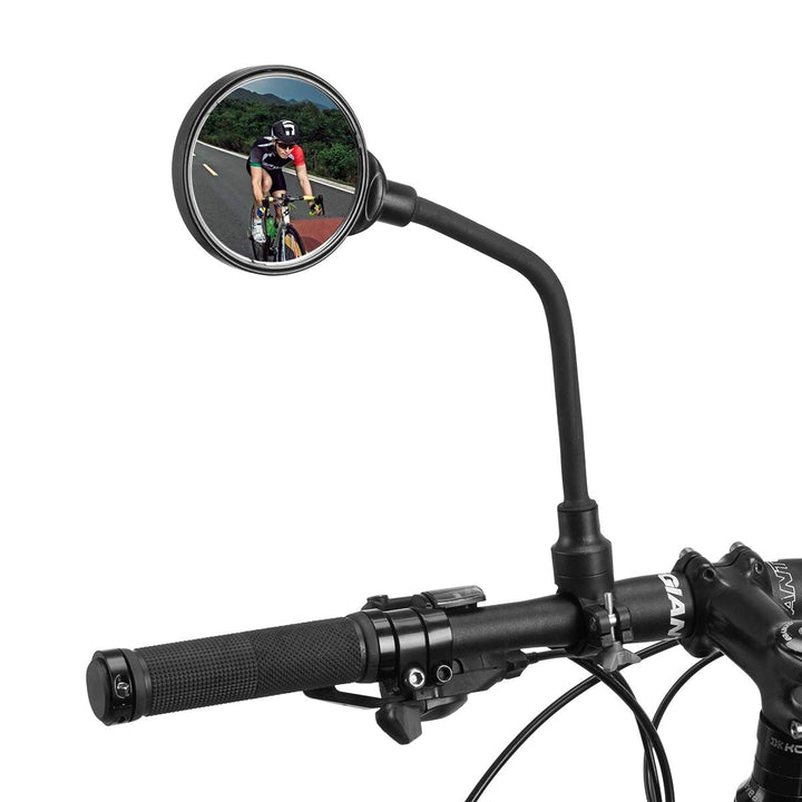 Bike Mirror Handlebar Mount Safe Rear View Mirror Adjustable 360°Rotatable HD Wide Angle Cycling Biking Clear Acrylic Convex Mirror Bike Bicycle Accessories for Men Women