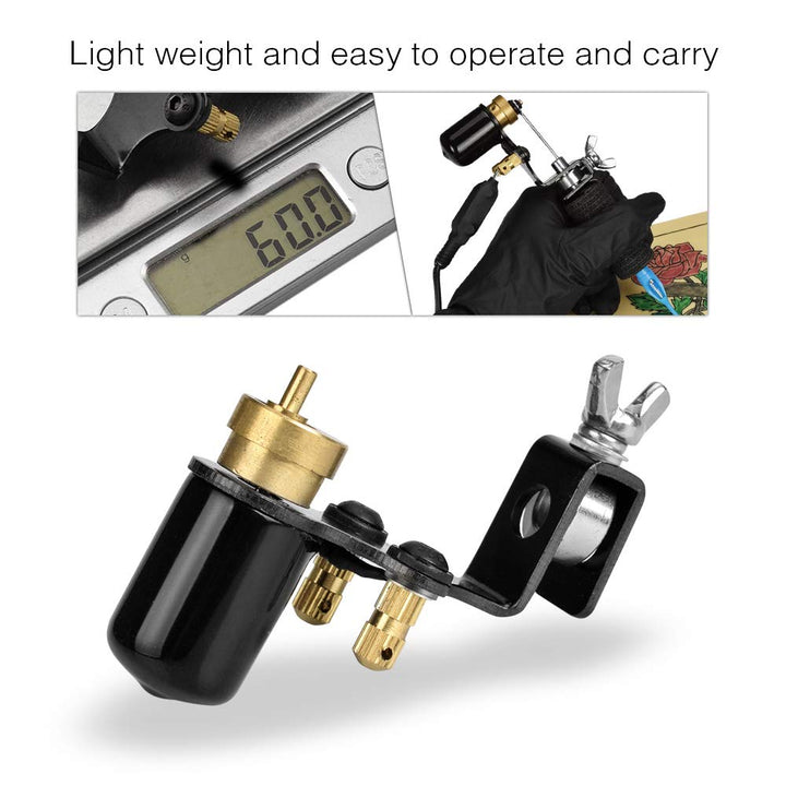 Tattoo Machine Shader & Liner Assorted Tattoo Motor Gun Kits Supply for Artists (Black)