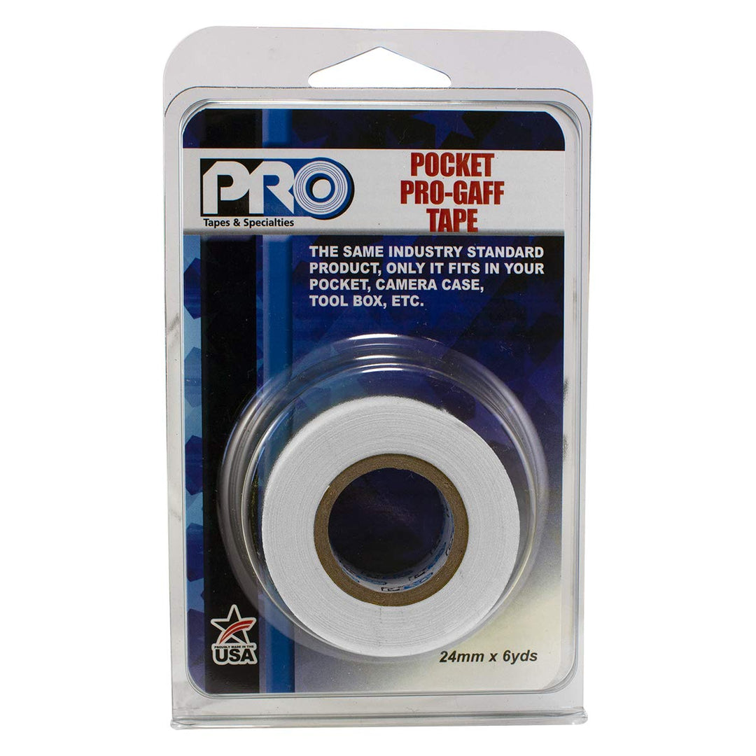 306GB16MWHT1 PRO Pocket Gaff Tape, 1 x 6 yd, White