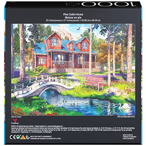 2-Pack of 1000-Piece Jigsaw Puzzles, Pine Cabin & Summer Estate | Puzzles for Adults and Kids Ages 8+, Amazon Exclusive