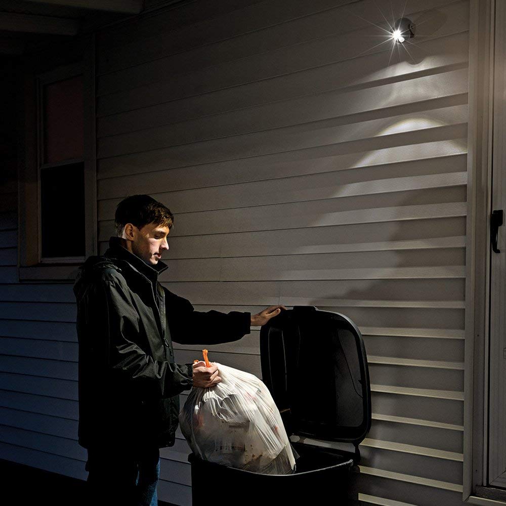 Beams MB300 80 Lumen Wireless Battery Powered Motion Sensing LED Mini Spotlight, 1-Pack, White