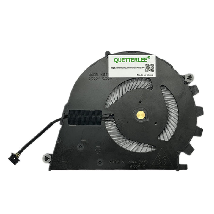Replacement New CPU and GPU Cooling Fan for HP ZBook Studio G3 G4 HSTNN-C88C -C02C Series DFS501105PQ0T FGF9 and DFS501105PR0T FGFA 922945-001 840960-001 NS75C07-15C04 NS75C08-15C05 Fan