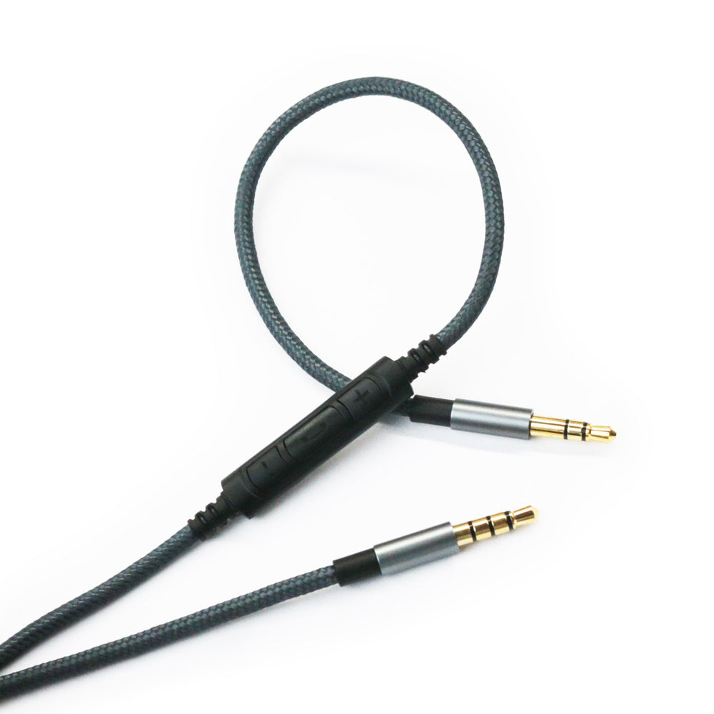 Headphone Cord Audio Cable for Audio-Technica ATH-M50xBT, ATH-SR50BT, ATH-ANC9, ATH-ANC7B, ATH-SR5BTBK Headphone, Remote Volume Control Mic for Samsung Galaxy Android Phone