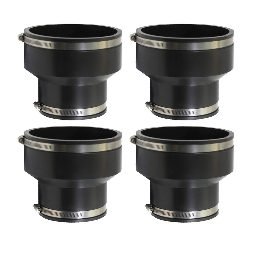 6I5Ix4 Reducing coupling, 6 x 4, Black
