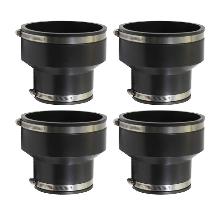 6I5Ix4 Reducing coupling, 6 x 4, Black