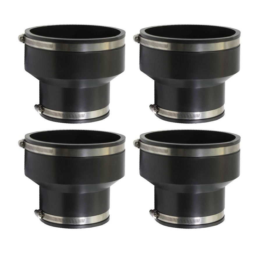 6I5Ix4 Reducing coupling, 6 x 4, Black