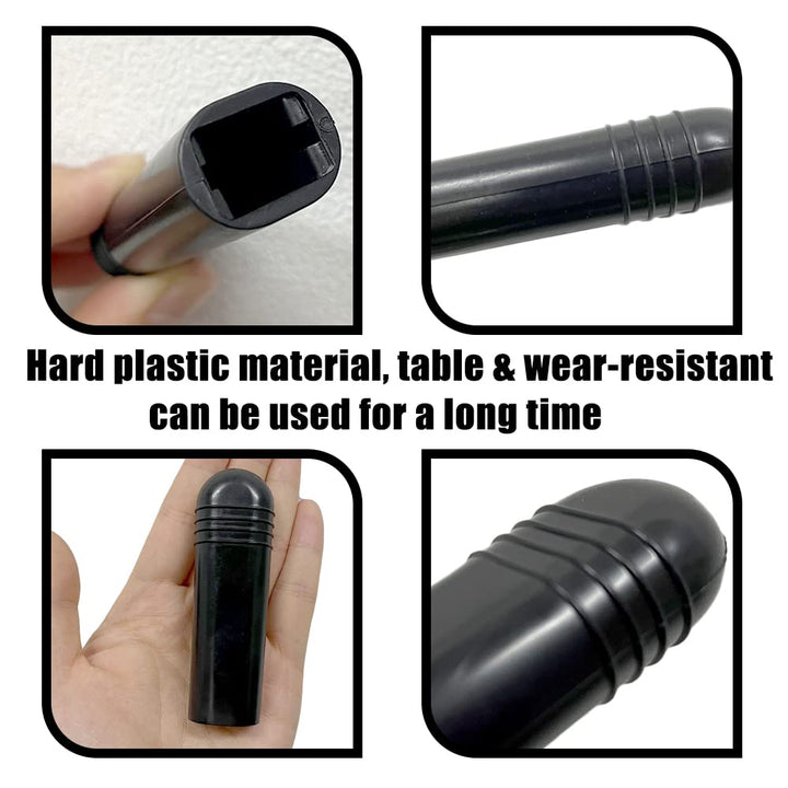Wheelchair Brakes Handle Cover for 0.67 Flat Wheel Lock Grips Replacement, Set of 2 (Black-1)