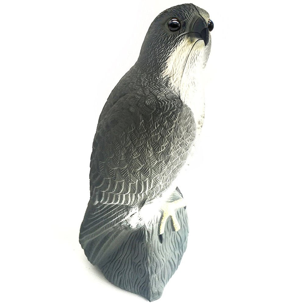 Bird Scarecrow Fake Horned Hawk Decoy,Bird Repellent Garden Protectors, Natural Enemy Pest Deterrent Scarecrow