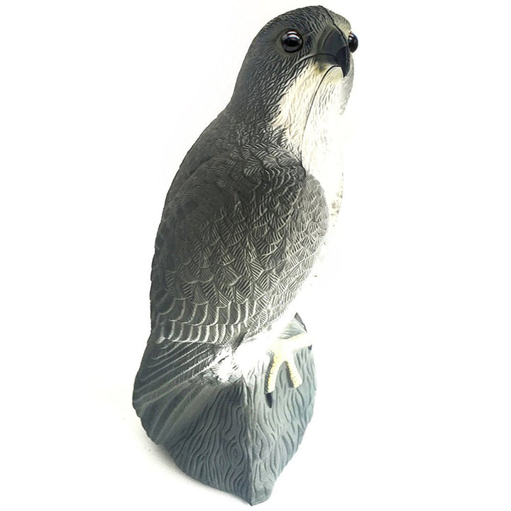 Bird Scarecrow Fake Horned Hawk Decoy,Bird Repellent Garden Protectors, Natural Enemy Pest Deterrent Scarecrow