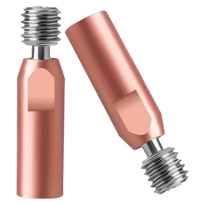 2pcs All Metal Threaded Heatbreak, Bimetal Heatbreak Titanium Alloy and Copper Heatbreak Throat for V6 Hot End 3D Printers (M6/M7 Threaded)