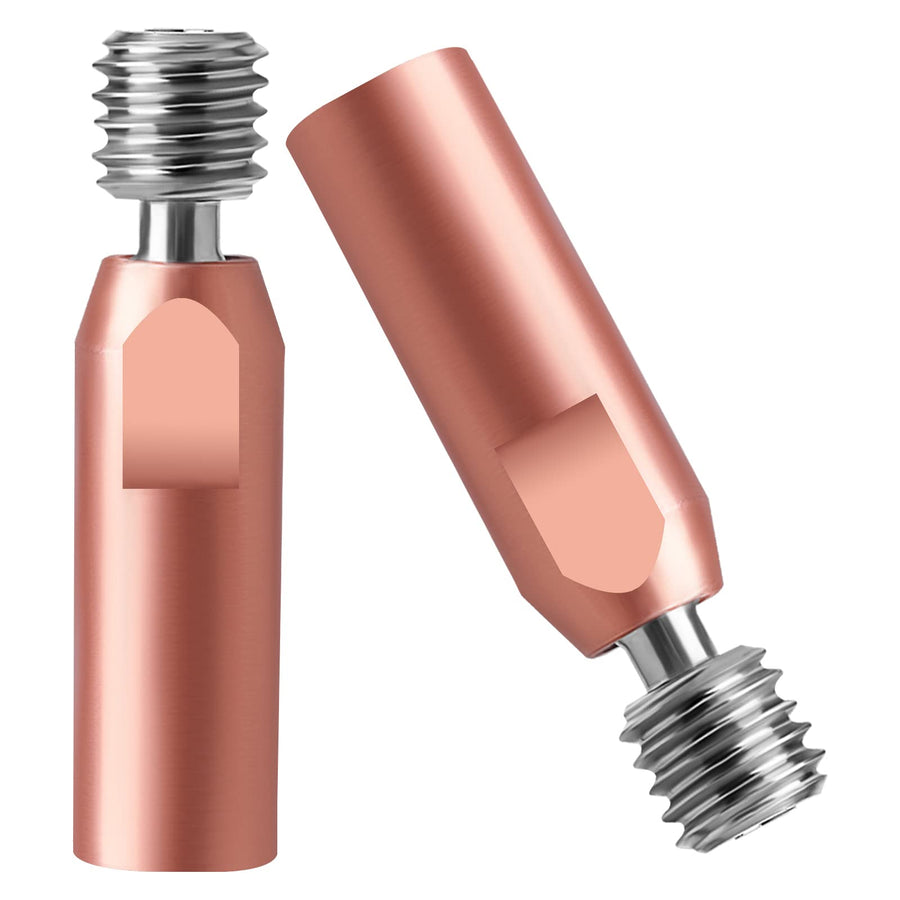 2pcs All Metal Threaded Heatbreak, Bimetal Heatbreak Titanium Alloy and Copper Heatbreak Throat for V6 Hot End 3D Printers (M6/M7 Threaded)