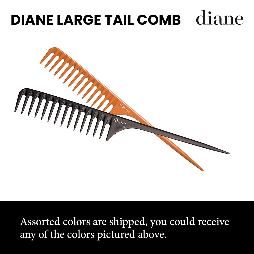 Large Tail Comb Dozen, Black, 11.5 Inch
