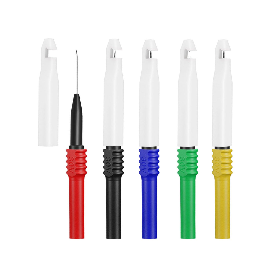 5pcs Automotive Puncture Piercing Probes Set Insulation Back Probe kit Protective Repair Tips Tools 30V for Wire Testing