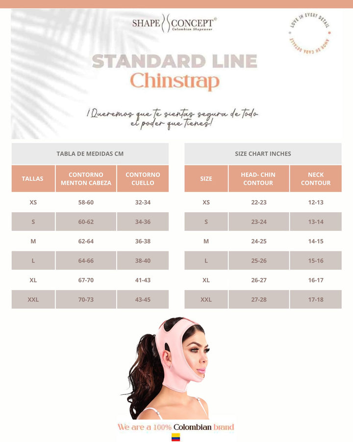 Shape Concept Chin Strap Support Band Neck Bandage Mentonera Post Quirurgica Face Lifting Slimmer Chin Lift Facial Compression
