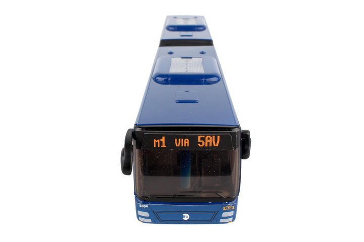 MTA New York City Bus 16 Articulated Bus RT8571 Toy, Blue , Brown