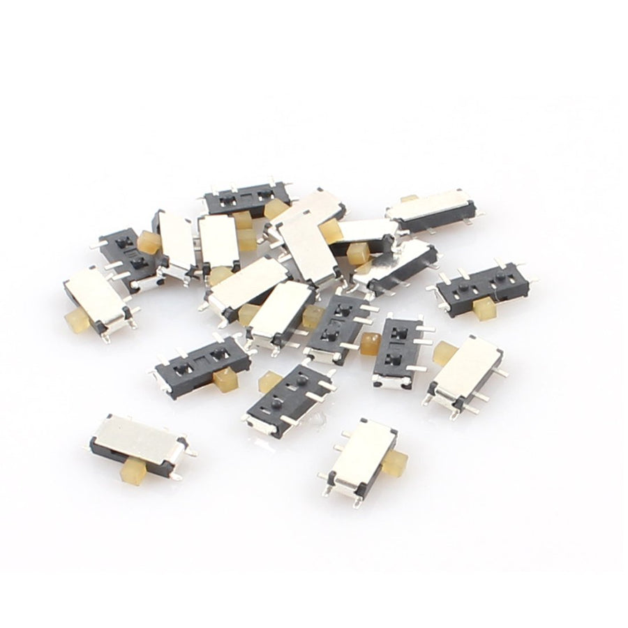 a13070200ux0807 2 Position 7 Pins 1P2T SPDT Horizontal Mini Surface Mounted Devices SMT Slide Switch, 20 Piece