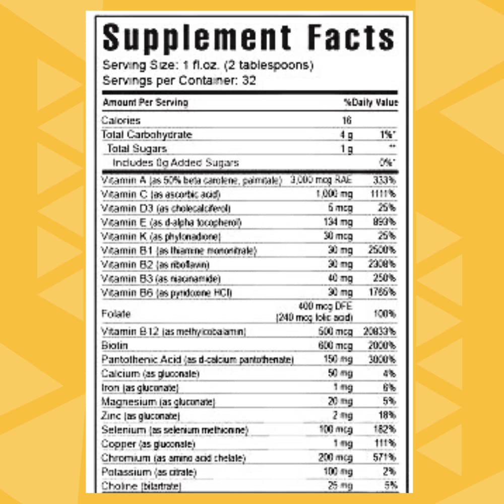 Majestic Earth - Ultimate Tangy Tangerine, 32 FL Oz – Gluten-Free Liquid Multivitamins for Men, Women & Daily Immune Support for Kids – Boost Complete Nutritional Drink for Health, Energy