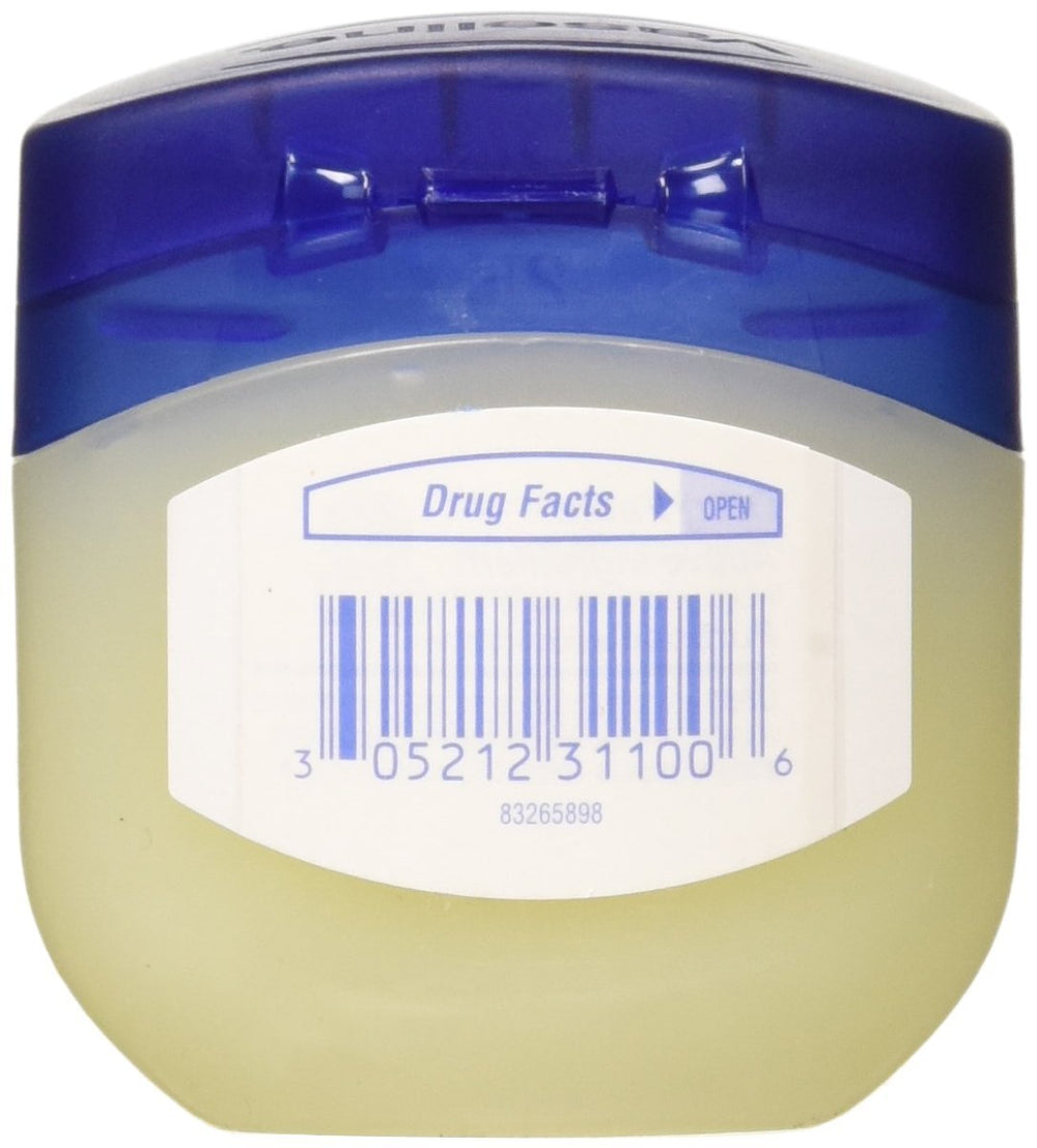 100% Pure Petroleum Jelly Original Skin Protectant, 1.75 OZ Travel Size (Pack of 3)