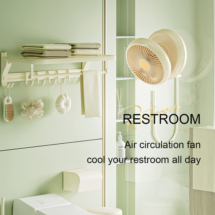 Table Fan, Rechargeable Remote Control Fan with Auto Oscillation 90 Foldable Ultra Quiet 4 Speeds Wind, Portable Air Circulator Fan,Hang Hook, USB Wall Fan for Bedroom Office Kitchen