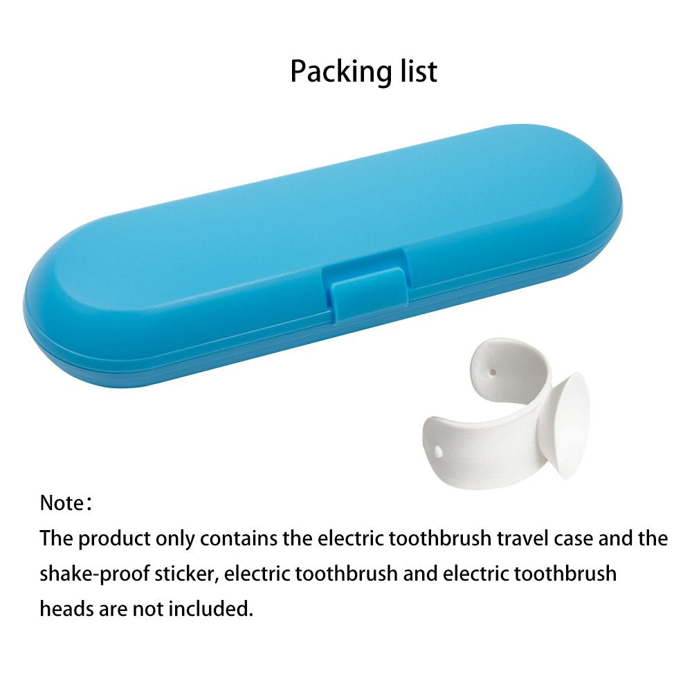 Plastic Electric Toothbrush Travel Case for Oral-B Pro Series, Blue
