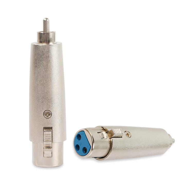RCA to XLR Adapter RCA Male to XLR Female Gender Changer Audio Coupler Connector(2-Pack)