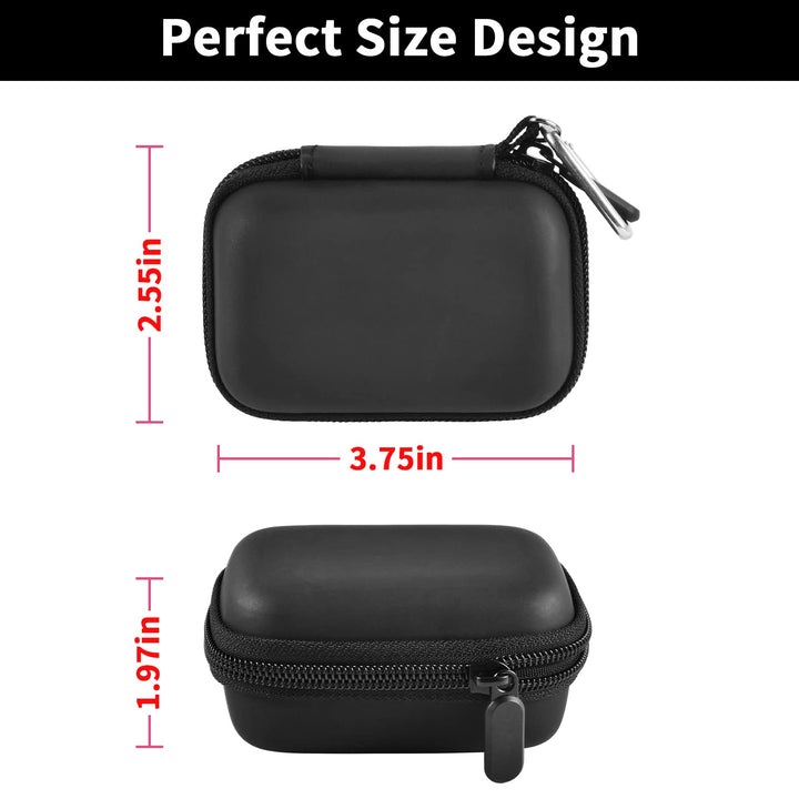 Carrying Case for iWALK Portable Charger Power Bank. Also for JEJILL/for Charmast/for LanLuk/for VEGER/for Swyop/for Feob/for Taegila/for Kuulaa and More Small Charging Battery Pack -Black Bag Only
