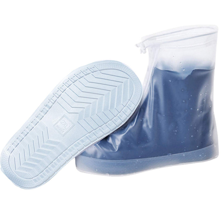 Rain Shoe Covers for Women Waterproof (White, L)