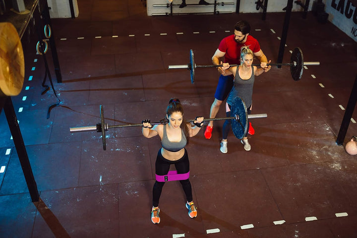 Resistance Loop Exercise Bands - Set of 5 Stretch Bands for Working Out with Instruction Guide & Carry Bag - Elastic Band for Home Workout & Physical Therapy for Women and Men 12 x 2