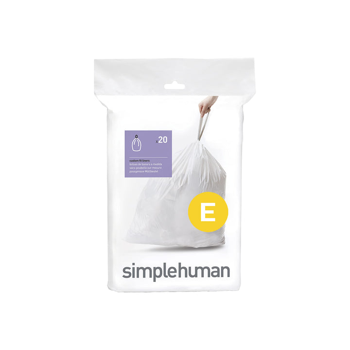 Code E Custom fit Liners, 1 Refill Pack (20 Liners), 20 L / 5.3 Gal