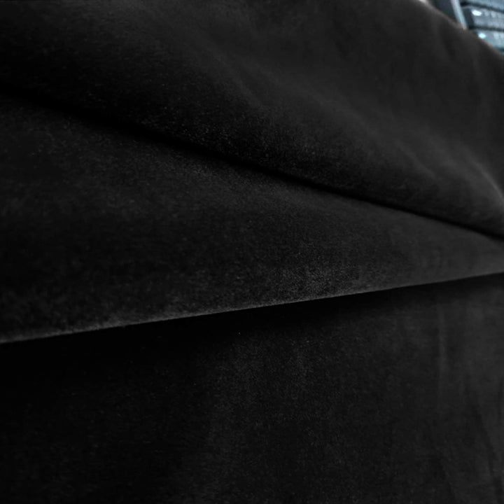Black Self Adhesive Velvet Fabric Sticky Felt Sheets for Art & Crafts, Jewelry Box, Drawer Liners- 2PCS x (17.3 x 39.3)