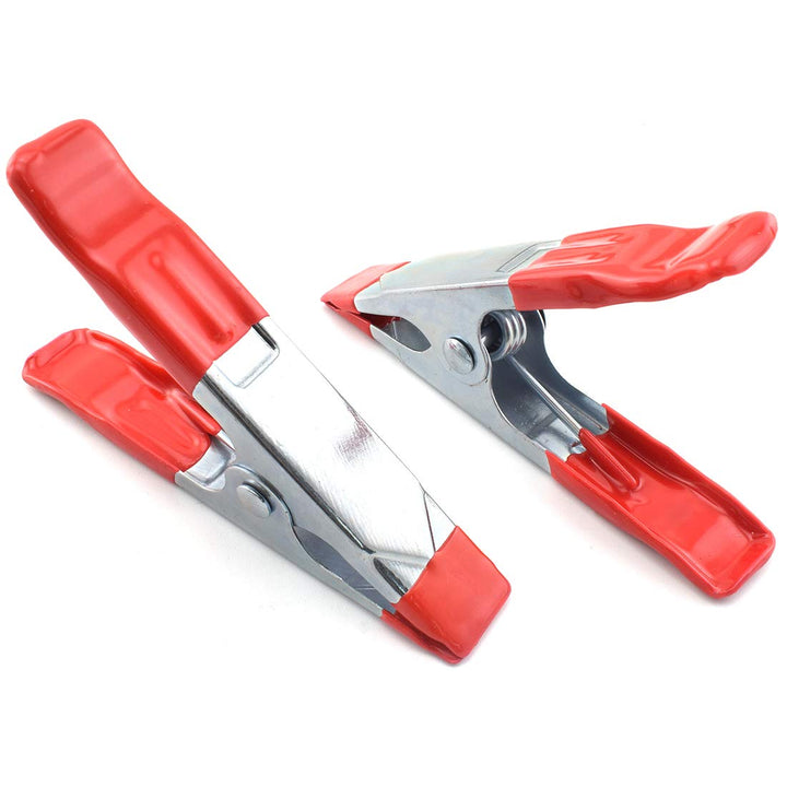 8 PCS 4-Inch Metal Spring Clamps Heavy Duty Tent Clips for Woodworking Camping (,Maximum Opening 3.5CM)