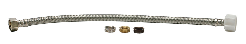 B4T16U Toilet Connector, Braided Stainless Steel