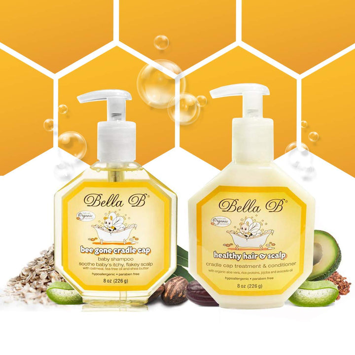 Cradle Cap Shampoo & Treatment - Baby Shampoo and Conditioner for Dry Scalp