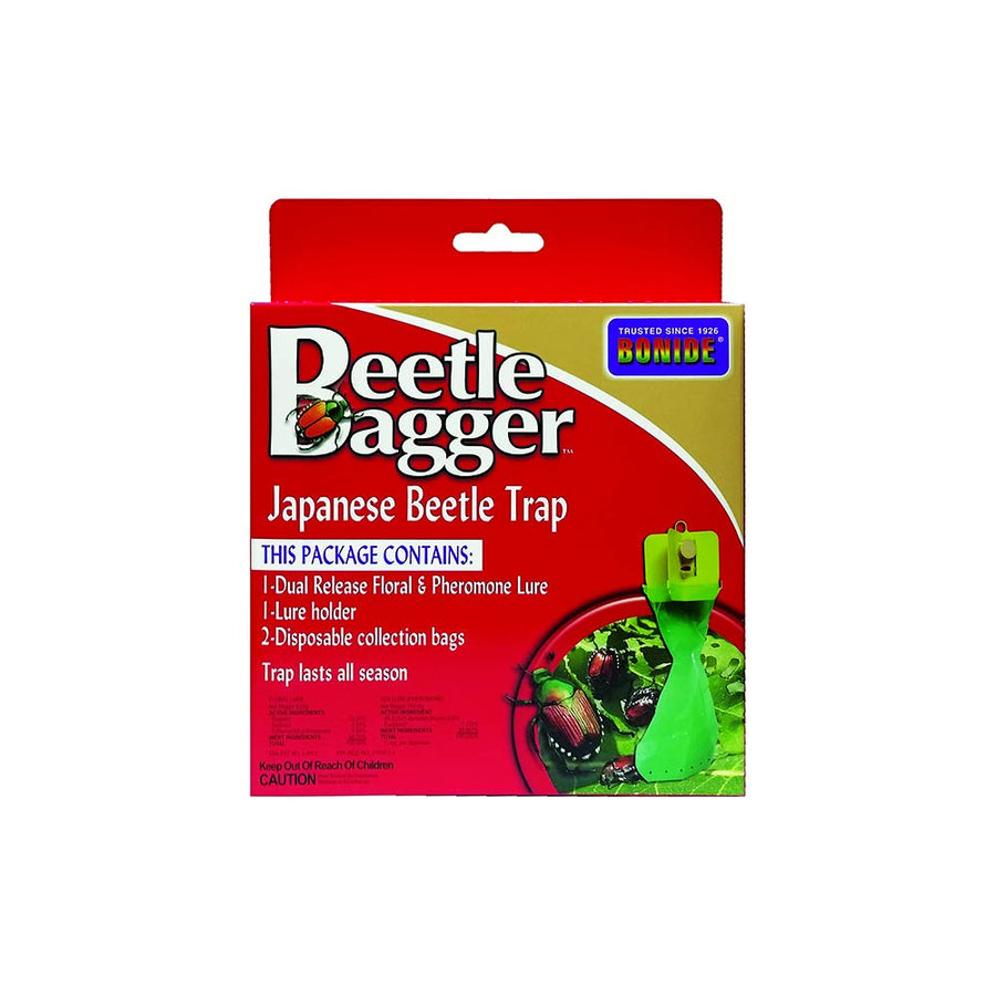 Beetle Bagger Japanese Beetle Trap Kit for Indoors and Outdoors, 2 Disposable Collection Bags Included
