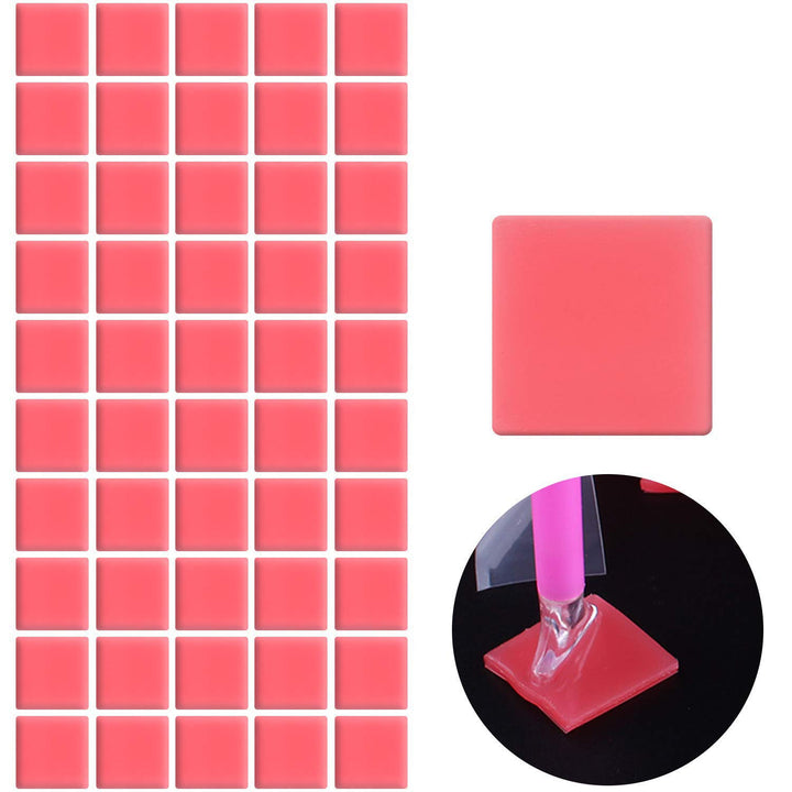 Painting Glue Clay DIY Diamond Embroidery Wax Tool Set (Red 60 pcs)
