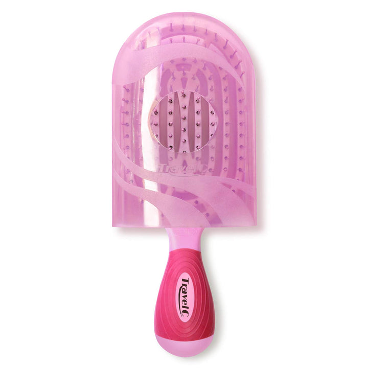 NuWay® U.S. Patented Vented TravelC® for All Hair Types is Hair Dryer Safe (Pink)