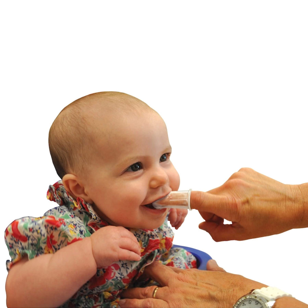 Baby Buddy Finger Toothbrush Stage 2 for Babies/Toddlers, Kids Love Them, Blue