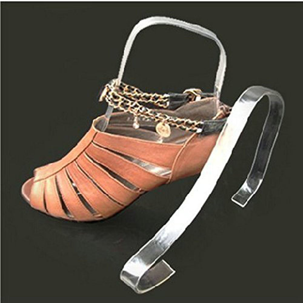 6Pcs/3 Pair Acrylic Sandal Shoe Store Shoe Retail Shop Display Stand Shoe Supports Shaper Forms Inserts,Clear