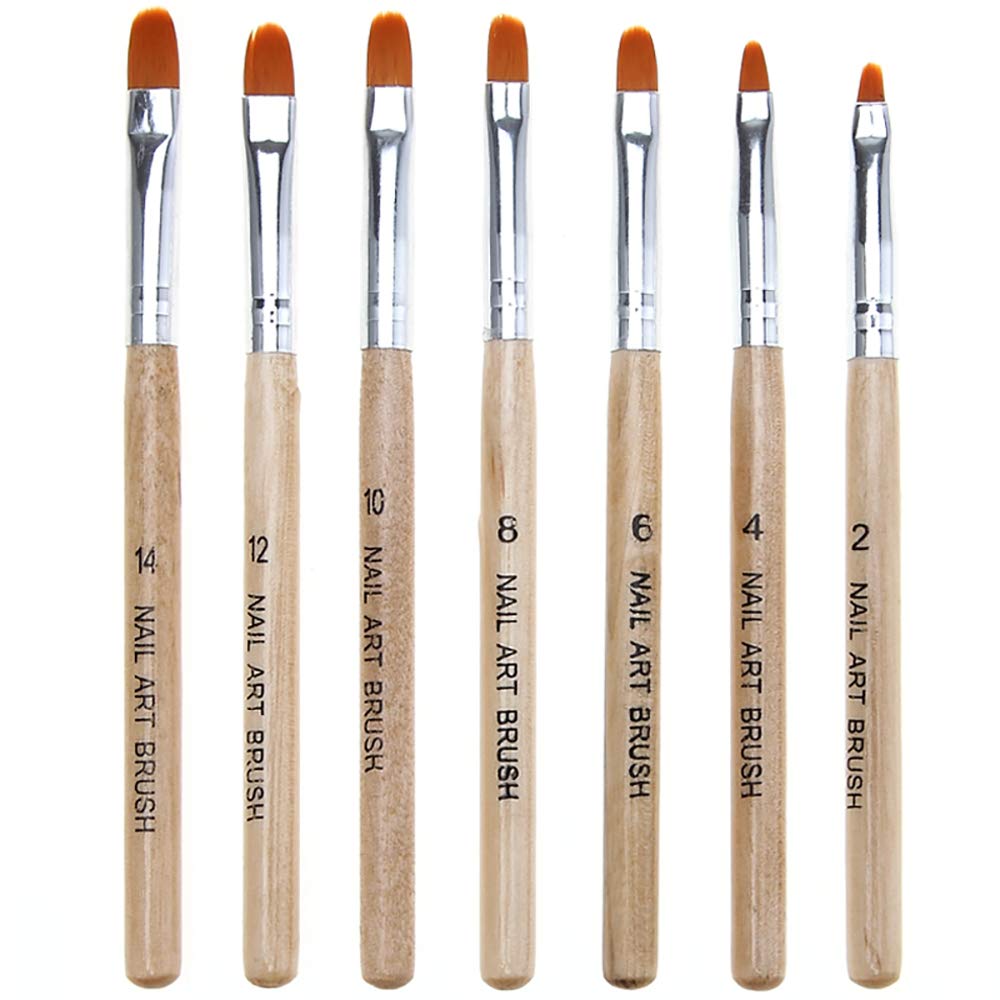 14 Pcs Nail Brush Pen Set Uv Gel Acrylic Nail Art Tips Builder Brush Nail Painting Brush Pen Kit