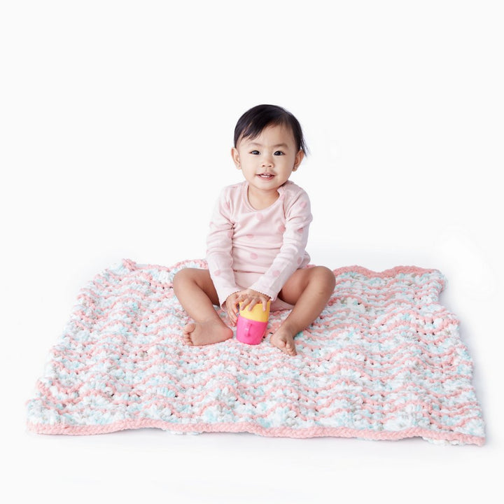 Baby Blanket Yarn, 3.5oz, Super Bulky 6 Gauge - Pink - Single Ball Machine Wash & Dry (454533)