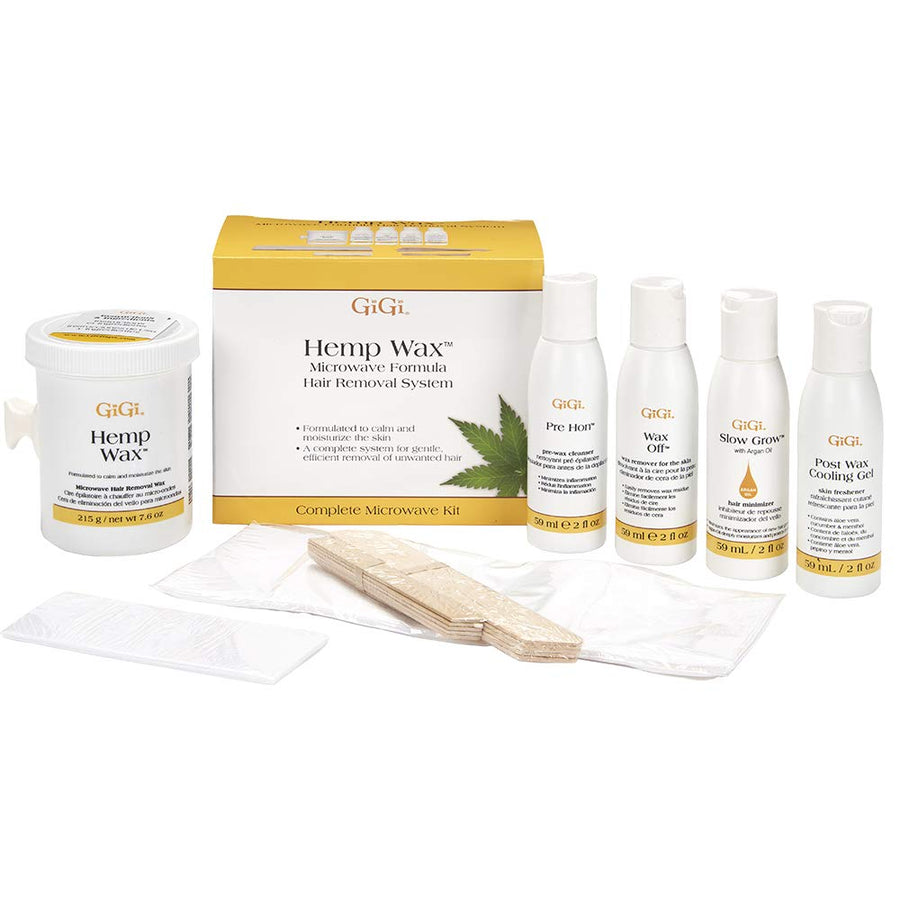 Hemp Wax Microwave Formula Hair Removal System Complete Microwave Kit 35 Piece Kit