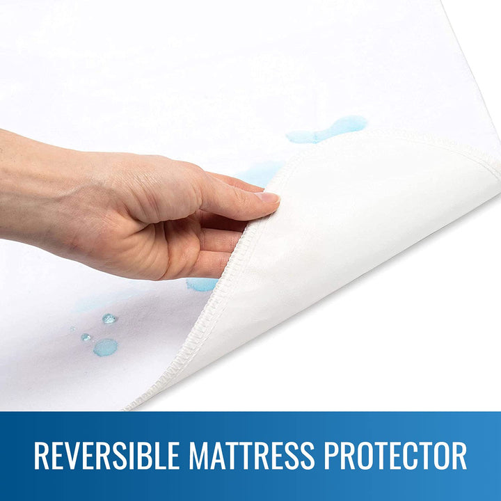 36 X 54: Duro-Med Waterproof Sheet and Mattress Protector: Cotton Flannel Sheets with Synthetic Rubber Bottom - Machine Washable Flat Cloth Cover for Bed, Crib, Or Changing Table